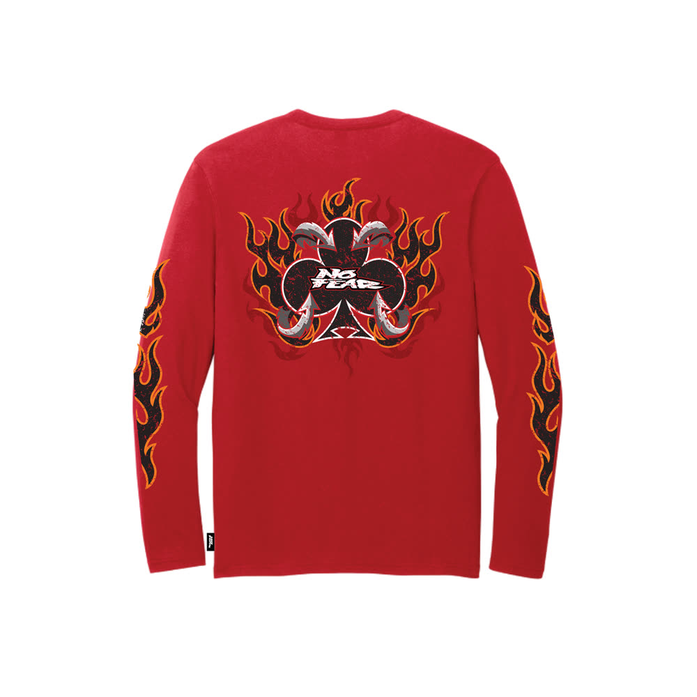 No Fear Red Flame Long Sleeve